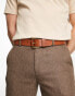 Фото #1 товара Polo Ralph Lauren smooth leather belt in tan with pony logo