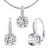 Silver jewelery set Verity LPS1335ES (earrings, pendant)