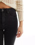 Bershka Petite high waist skinny jean in black