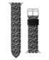 Фото #1 товара Men's Gray Genuine Leather Apple Watch Strap 42mm-44mm