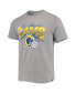 Фото #3 товара Men's Heathered Gray Los Angeles Rams Super Rival Team T-shirt