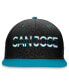 Фото #2 товара Men's Black, Teal San Jose Sharks Authentic Pro Rink Two-Tone Snapback Hat
