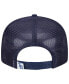 Men's Navy Tampa Bay Rays Team Color Trucker 9FIFTY Snapback Hat