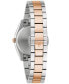 ფოტო #3 პროდუქტის Women's Surveyor Diamond Accent Two-Tone Stainless Steel Bracelet Watch 31mm
