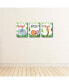 Фото #3 товара Jungle Party Animals - Wall Art - 7.5 x 10 in - Set of 3 Signs Wash Brush Flush