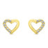 Romantic yellow gold earrings EA976YAU