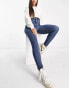 DTT Tall Ellie high waisted skinny jeans in mid blue