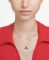 Фото #4 товара Swarovski gold-Tone Multicolor Crystal Ladybug Pendant Necklace, 15" + 2-3/4" extender