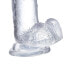Фото #6 товара Realistic Dildo with Testicles Crystal Material 18 cm