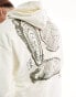 Фото #8 товара ASOS DESIGN oversized hoodie with outdoor back print in beige