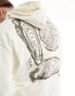 Фото #4 товара ASOS DESIGN oversized hoodie with outdoor back print in beige