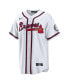 Фото #2 товара Men's Fred McGriff White Atlanta Braves 2023 Hall of Fame Patch Inline Replica Jersey