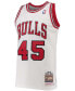 Men's Michael Jordan White Chicago Bulls 1994-95 Hardwood Classics Authentic Player Jersey