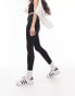 Topshop branded elastic legging in black Черный, 32 - фото #3