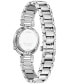 Eco-Drive Women's Arcly Diamond (1/10 ct. t.w.) Stainless Steel Bracelet Watch 30mm