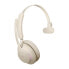 Фото #4 товара Jabra Evolve2 65 - MS Mono - Headset - Head-band - Office/Call center - Beige - Monaural - Bluetooth pairing - Play/Pause - Track < - Track > - Volume + - Volume -