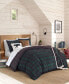 Фото #1 товара Woodland Tartan Green Duvet Cover Set, Twin