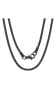 Фото #3 товара STEELTIME men's black IP Plated Stainless Steel 24" Snake Style Chain Necklaces