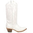 Corral Boots White Embroidery Snip Toe Cowboy Womens White Casual Boots Z5046