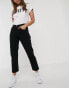 Фото #2 товара Levi's 501 high rise straight leg crop jeans in black