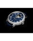 ფოტო #5 პროდუქტის Men's Swiss Automatic Maestro Blue Leather Strap Watch 39.5mm
