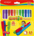 Фото #1 товара Keyroad Flamastry KEYROAD Capfix Markers, 12szt., trójkątne, zmywalne, łączone, zawieszka, mix kolorów