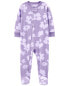 Фото #2 товара Baby 1-Piece Floral Fleece Footie Pajamas 18M