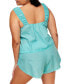 ფოტო #3 პროდუქტის Plus Size Christabel Pajama Cami & Shorts Set