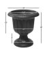 Classic Urn Garden Pot/Planter, Plastic, Black - 19 Inch