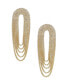 ფოტო #1 პროდუქტის Crystal Drape Fringe Women's Earrings