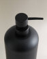 Black resin bathroom soap dispenser