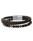 ფოტო #1 პროდუქტის Stainless Steel (316L) Blue 3-Row Bracelet