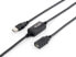 Фото #1 товара Equip USB 2.0 Type A Active Extension Cable Male to Female - 10m - 10 m - USB A - USB A - USB 2.0 - Male/Female - Black
