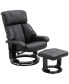 Фото #1 товара Massage Recliner Chair, Footrest, 360 Swivel Lounger w/ Remote, Ottoman