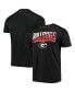 ფოტო #1 პროდუქტის Men's Black Georgia Bulldogs Wordmark Slash T-shirt