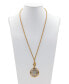 ფოტო #2 პროდუქტის Two-Tone Compass 30" Long Pendant Necklace