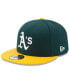 Фото #5 товара Men's Green/Yellow Oakland Athletics Home Authentic Collection On-Field 59FIFTY Fitted Hat