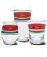 Bright Edgeline 15-Ounce Stemless Wine Glass Set of 4