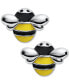 ფოტო #2 პროდუქტის Children's Enamel Bumble Bee Stud Earrings in Sterling Silver