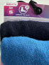 Фото #4 товара CROCS 3-PACK ADULT FLIP FLOP CUT BLUE/ PURPLE CREW SOCKS SIZE S, M New