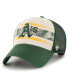 ფოტო #1 პროდუქტის Men's Cream, Green Oakland Athletics Breakout MVP Trucker Adjustable Hat