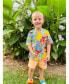 Фото #6 товара Toddler Boys Oscar the Grouch Elmo Bert and Ernie Graphic T-Shirt and Shorts Outfit Set to