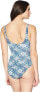 LAUREN RALPH LAUREN Women's 236124 Over The Shoulder One-Piece Swimsuit Size 12