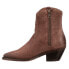 Фото #5 товара Lucchese Avie Studded Pointed Toe Cowboy Booties Womens Brown Casual Boots M6041