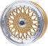 Диск колесный литой R-Style Wheels RS01 золотой с полированными рогами 7x15 ET38 - LK4/100 ML73.1 R15, 7, 38, 73.1, 4, 100 - фото #4