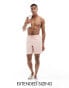 ASOS DESIGN swim shorts in mid length with cargo pocket in pink Розовый, S - W32 - фото #1