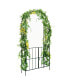 Фото #10 товара Garden Arch Arbor Trellis with Gate 7.5 ft Patio Archway Pergola for Wedding