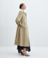 Women's Double-Breasted Cotton Trench Coat