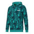 Фото #1 товара Puma Power Aop Graphic Pullover Hoodie Mens Blue Casual Athletic Outerwear 67216