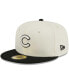 Фото #2 товара Men's Stone, Black Chicago Cubs Chrome 59FIFTY Fitted Hat
